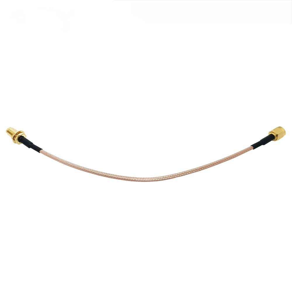 SMA male plug to SMA female jack RG316 RF coaxial cable assembly, top view