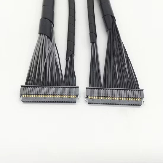 Dual termination Samtec CC03R AWG 28 to 30 board-to-board wire harness