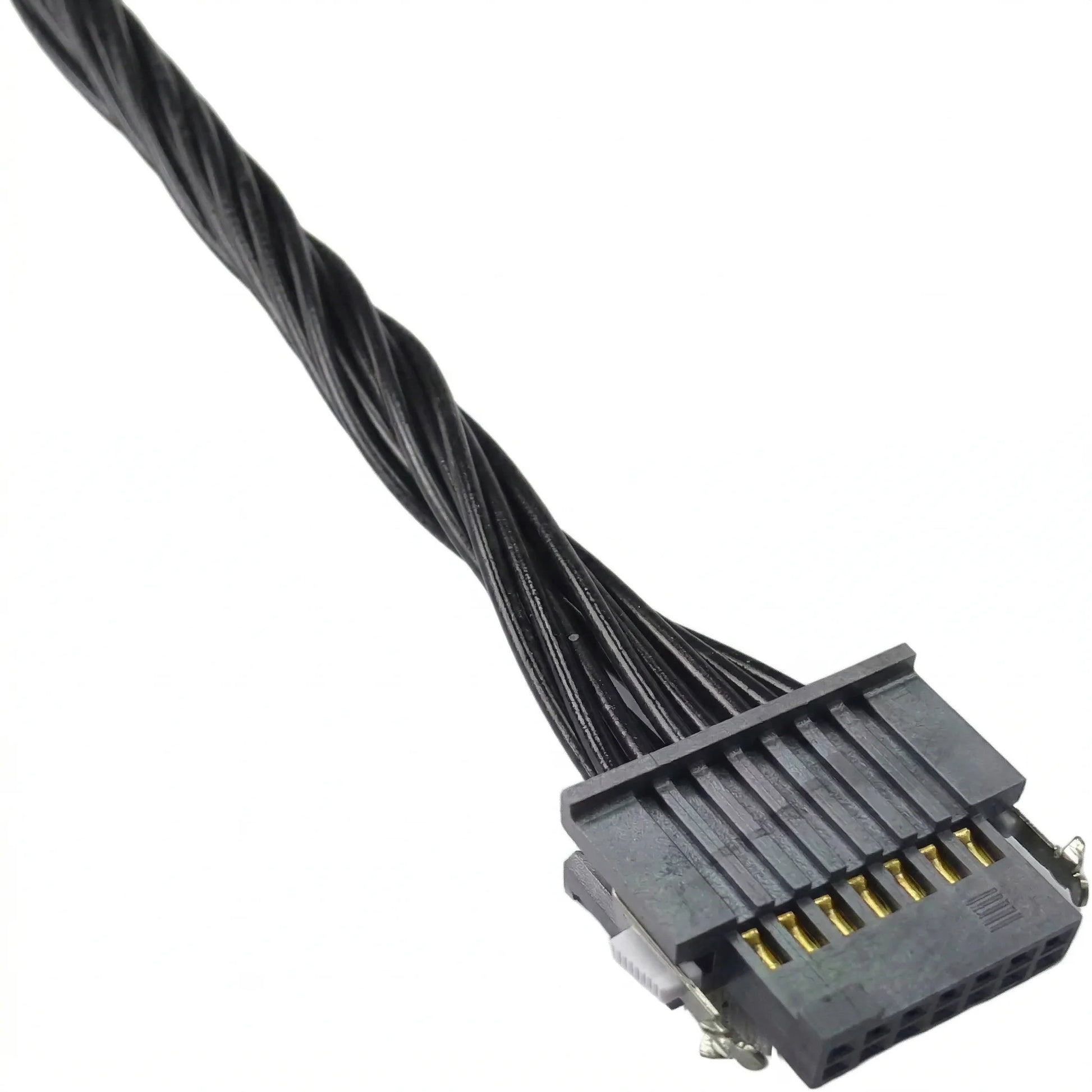 14-position 1.27mm pitch Samtec Tiger Eye double-row interconnect with metal latch