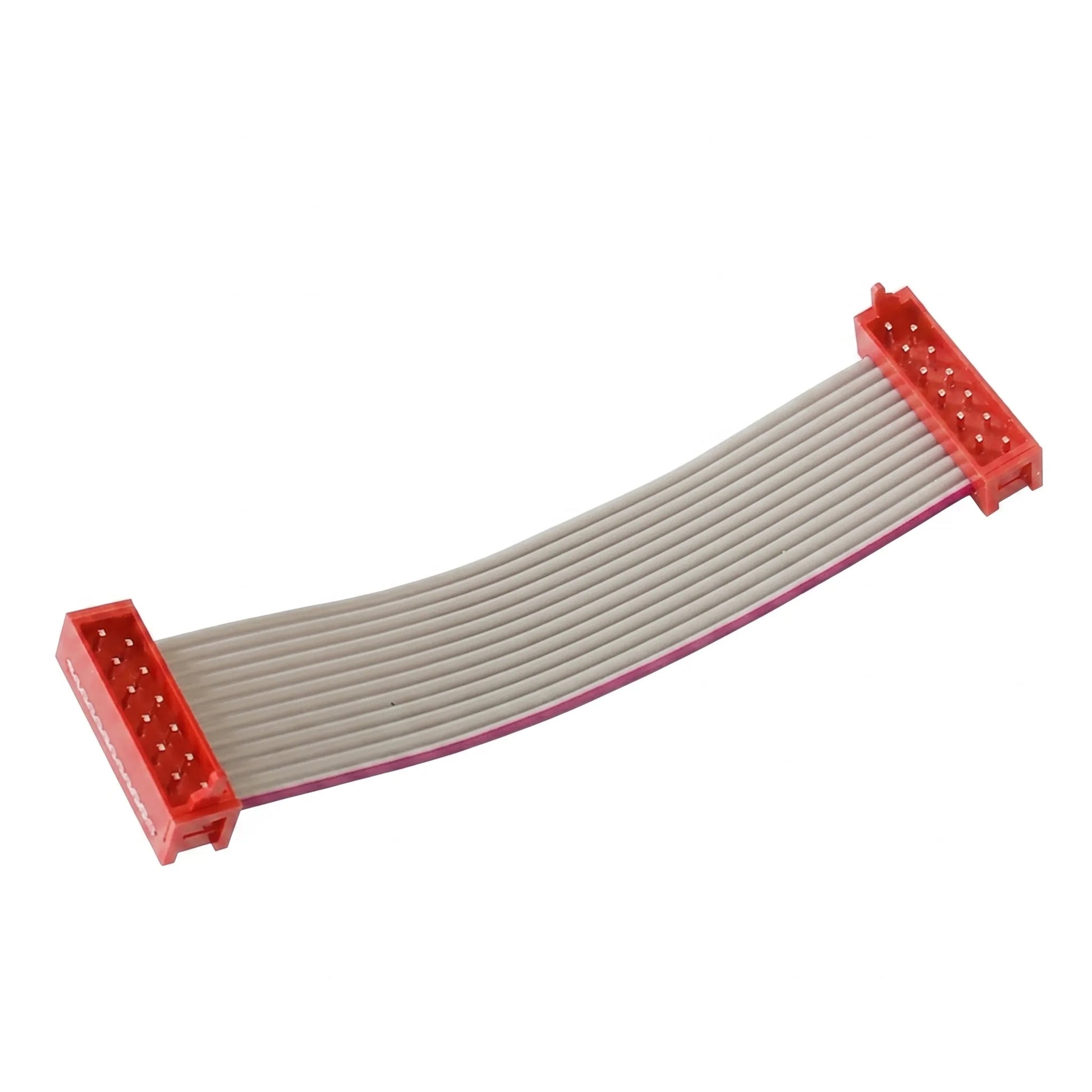 Dual-end TE 215083-2 Micro-MaTch ribbon cable, 1.27 mm pitch, AWG 28, anti-fretting industrial contact system.