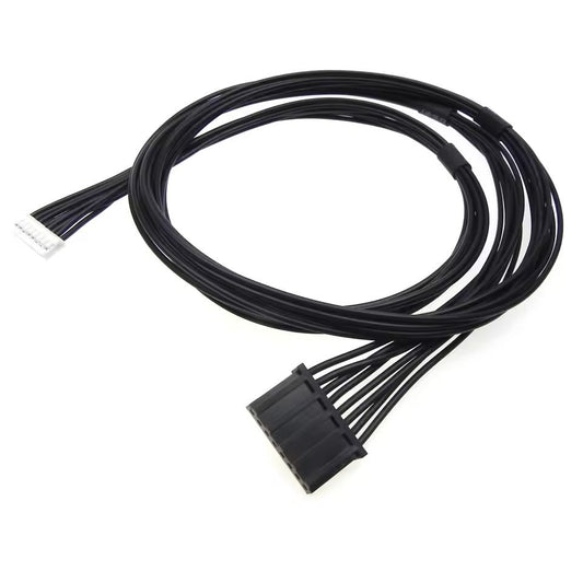 Hybrid wire harness with a white 8-pin JST PHR-8 connector and a black TE 280361 housing.