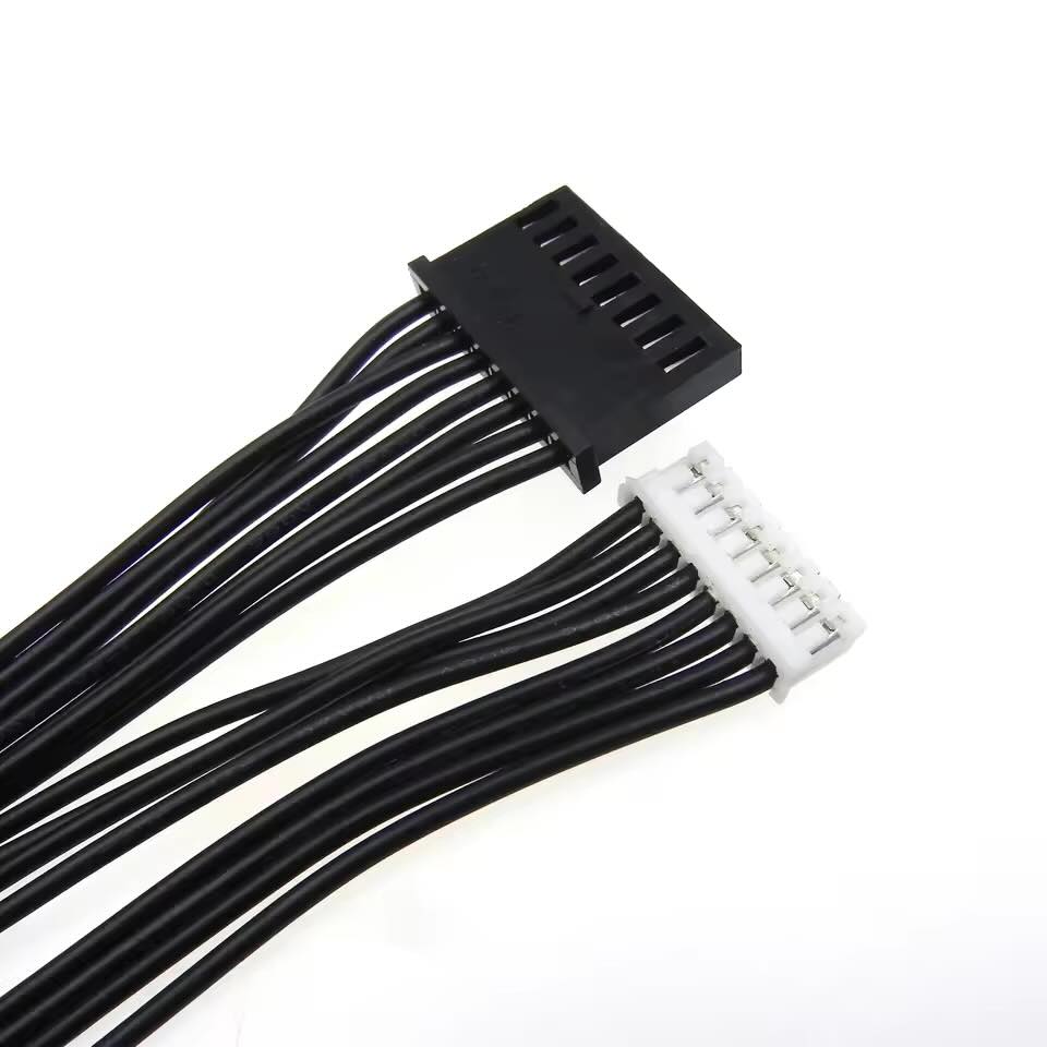Custom 2.54mm to 2.0mm pitch signal cable assembly for industrial electronic board interfacing.