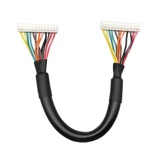 Dual end TE Connectivity AMP 1-173977-2 2.0mm pitch 12-pin wire harness