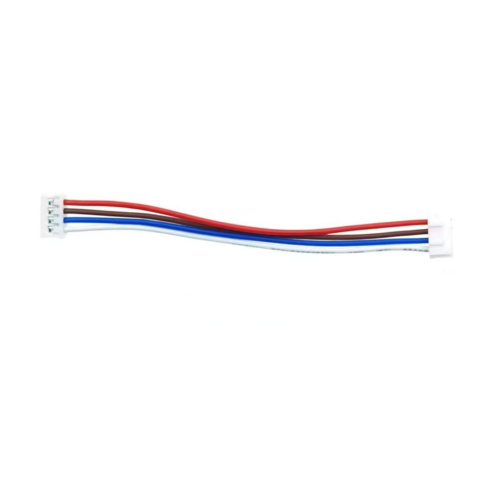 4-pin white TE Connectivity CT series connector with color-coded UL-certified lead wires.