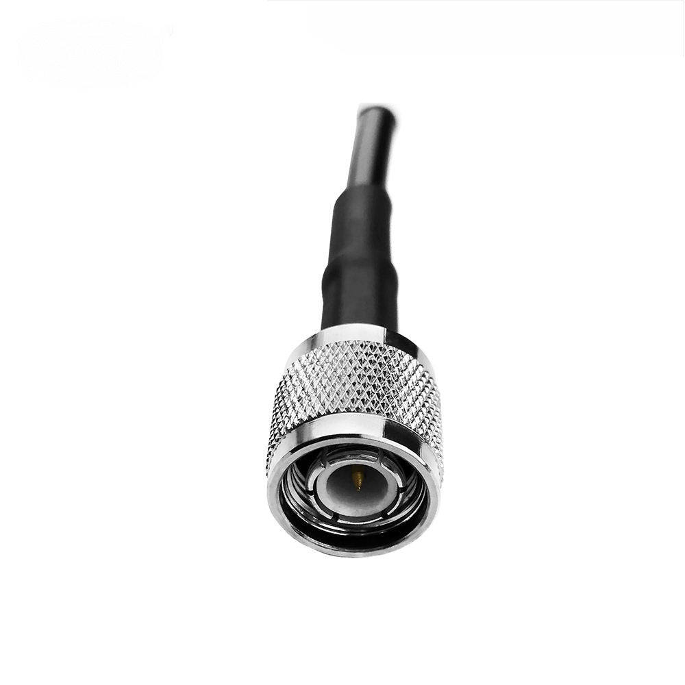 TNC male to SMA male plug RF coaxial cable assembly RG58 LMR195 LMR200 cable options, SMA Male view