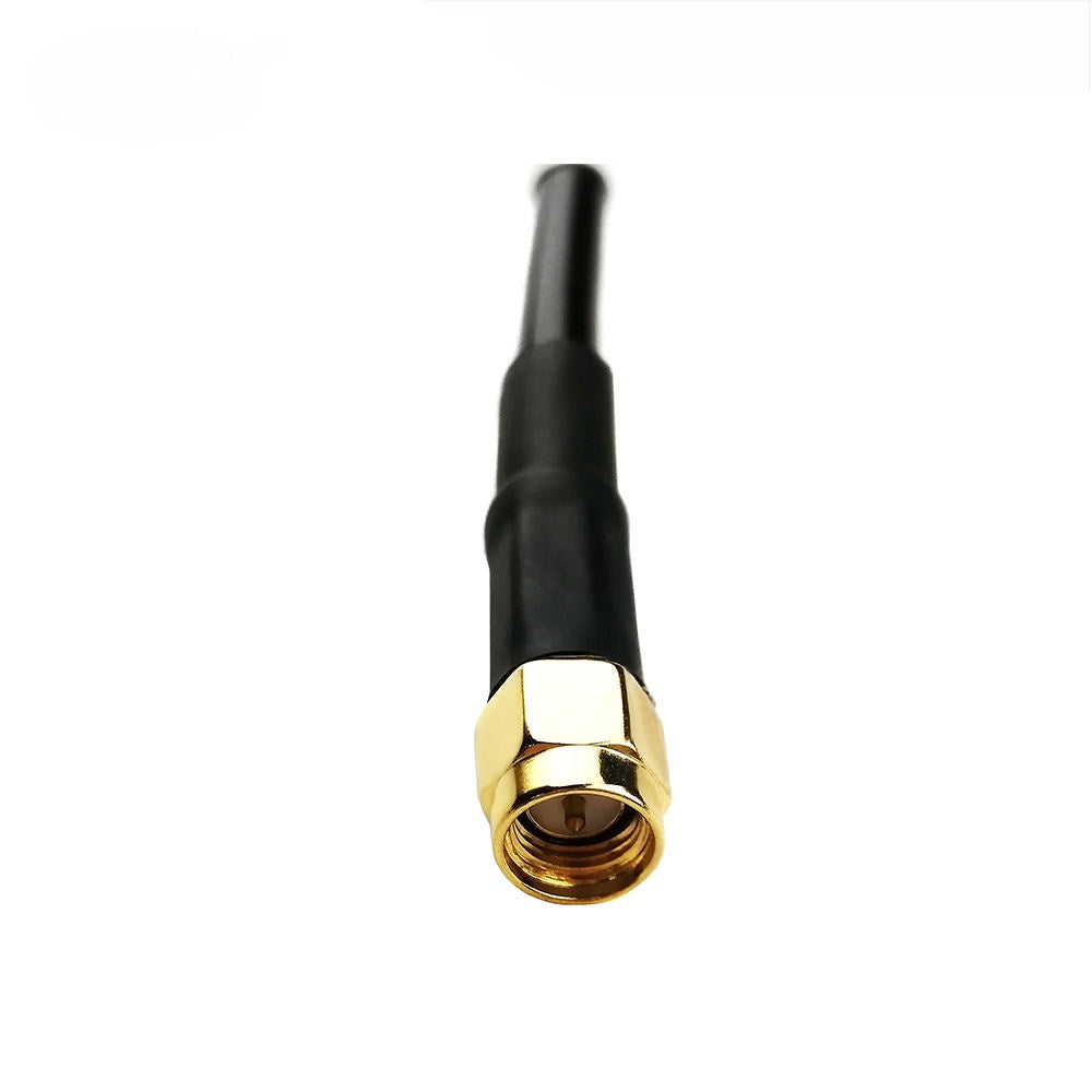 TNC male to SMA male plug RF coaxial cable assembly RG58 LMR195 LMR200 cable options, TNC Male view