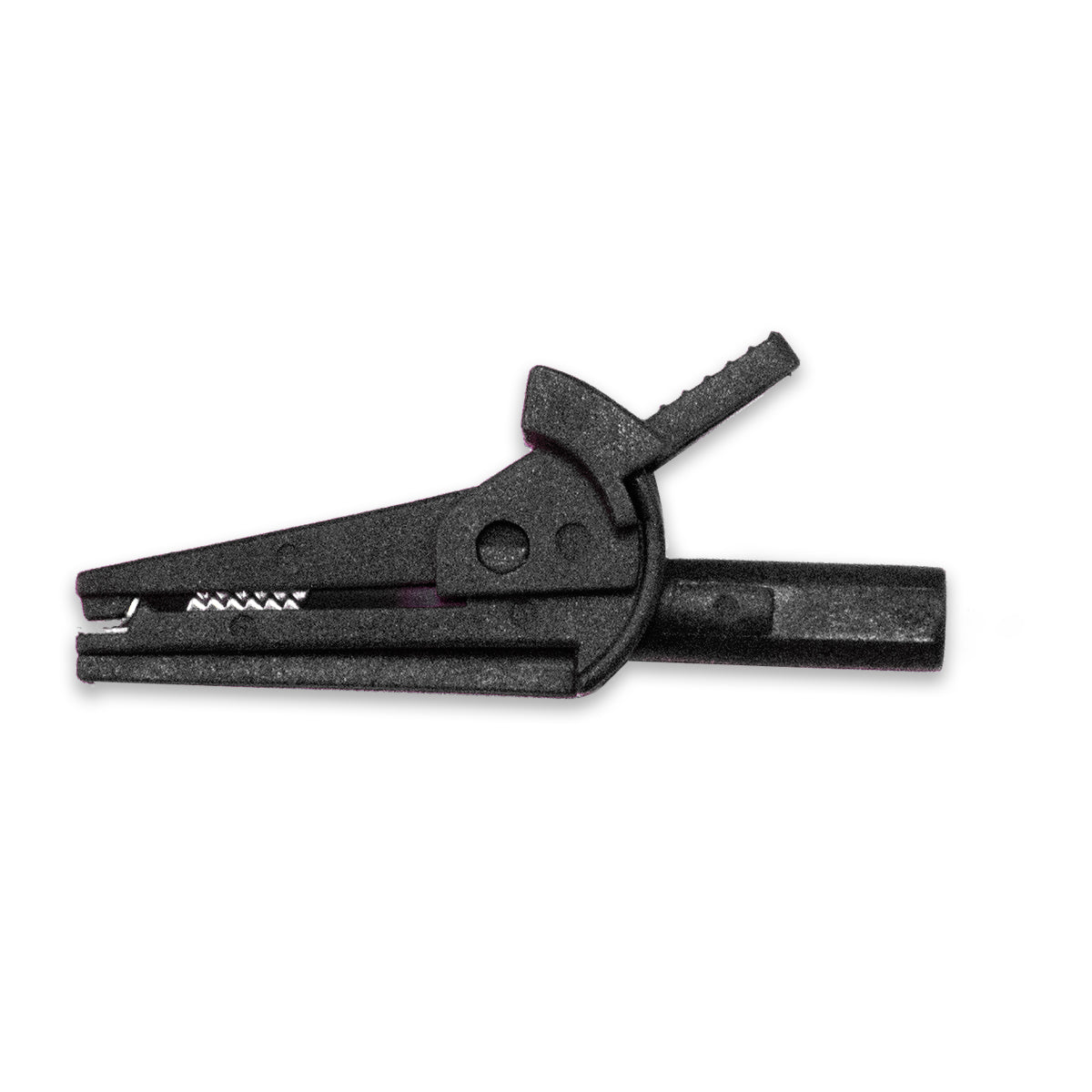 Mini Insulated Safety Alligator Test Clip, Model TW-221-1, Black, Mueller Electric compatible for electrical testing
