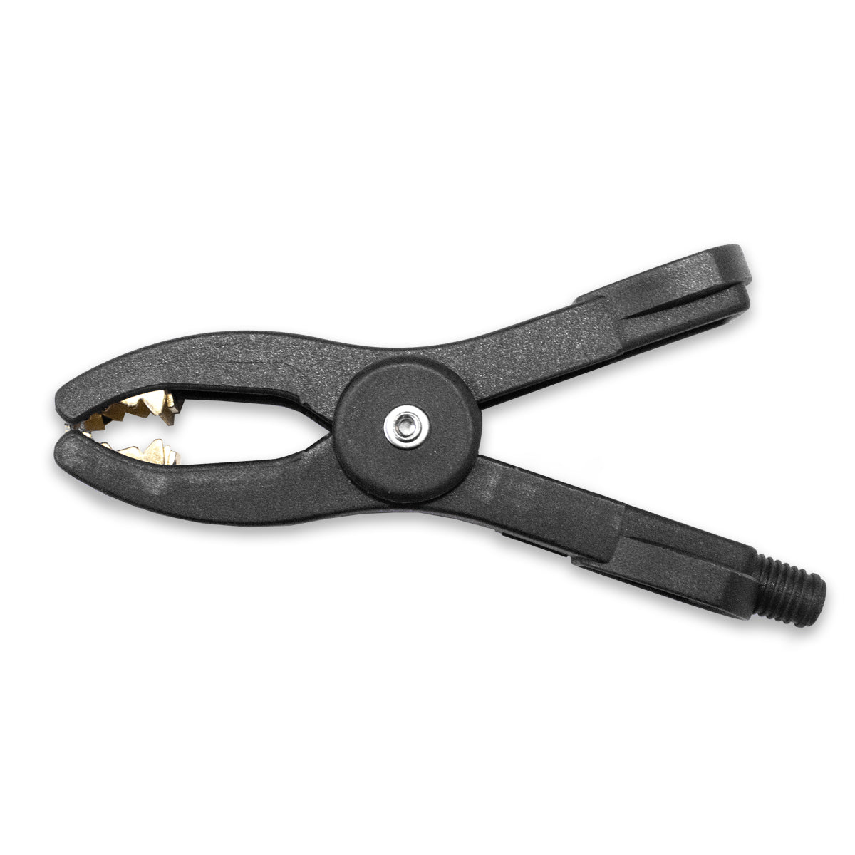 Mid-Size Insulated Kelvin Battery Clamp, Model TW-222-1, Black, Mueller Electric compatible for electrical testing