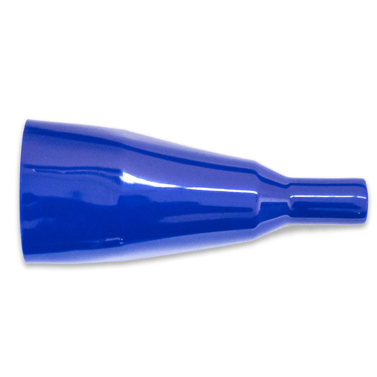 Flexible PVC insulator for TW-32 Series automotive clips, compatible with Mueller BU-21 Series clips, blue color, side view