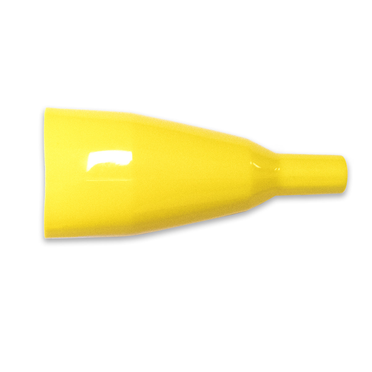 Flexible PVC insulator for TW-32 Series automotive clips, compatible with Mueller BU-21 Series clips, yellow color, side view