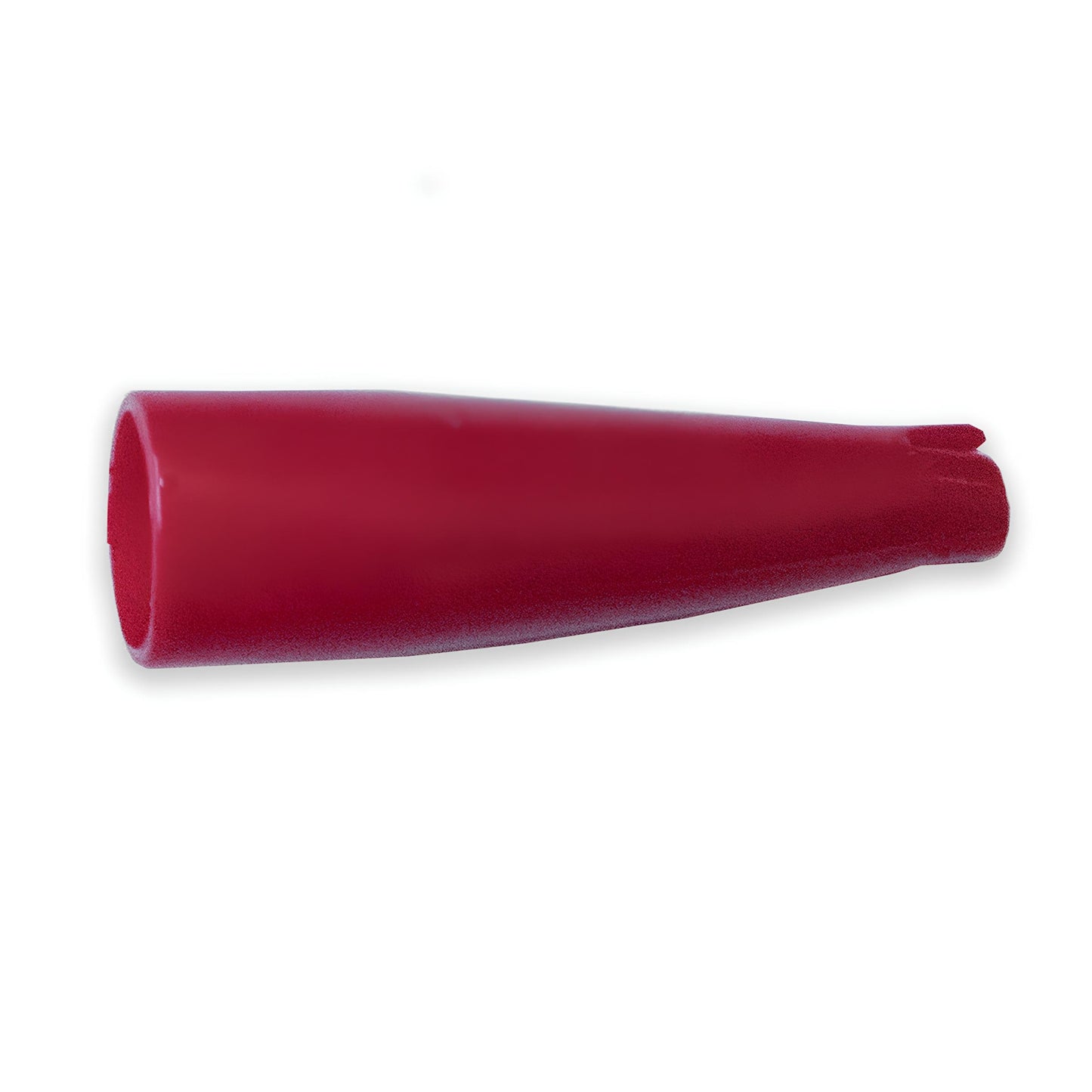 Flexible PVC insulator for TW-41 Series Clips, compatible with Mueller BU-30 series clips, side view, red color