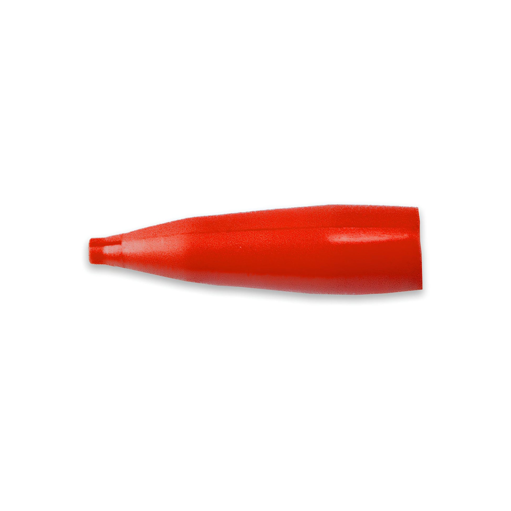 Flexible PVC insulator for TW-45 Alligator Clips with smooth jaws, compatible with Mueller BU-34 Series clips, red color