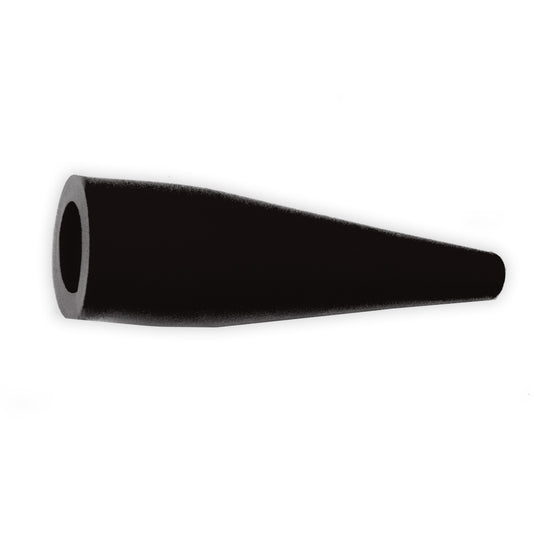Flexible PVC black insulator for BU-48, BU-50, BU-51, BU-55 series clips, Black Color, side view 