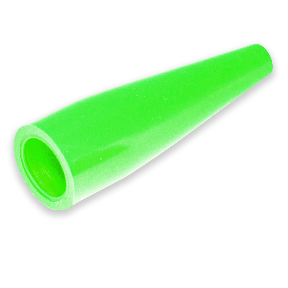 Flexible PVC insulator for TW-56 Series Clips, compatible with Mueller BU-45 Pee-Wee clips, green color, side view