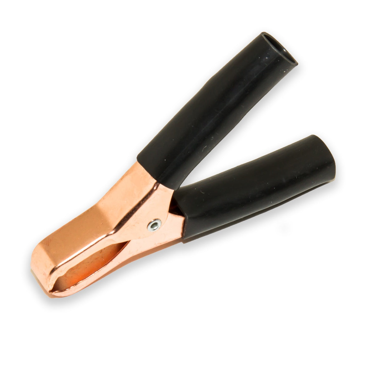Copper-plated Steel Miniature Battery Clip with Insulators, TW-57Z-1, Black, Mueller Electric compatible for electrical testing