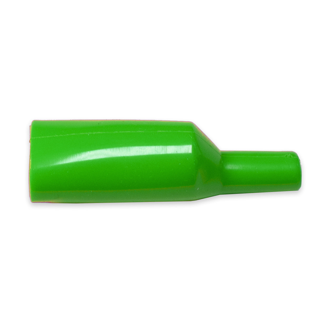 Flexible PVC insulators for TW-71, TW-71R, TW-71X, TE-71, and TW-72 series test alligator clips, green color, side view