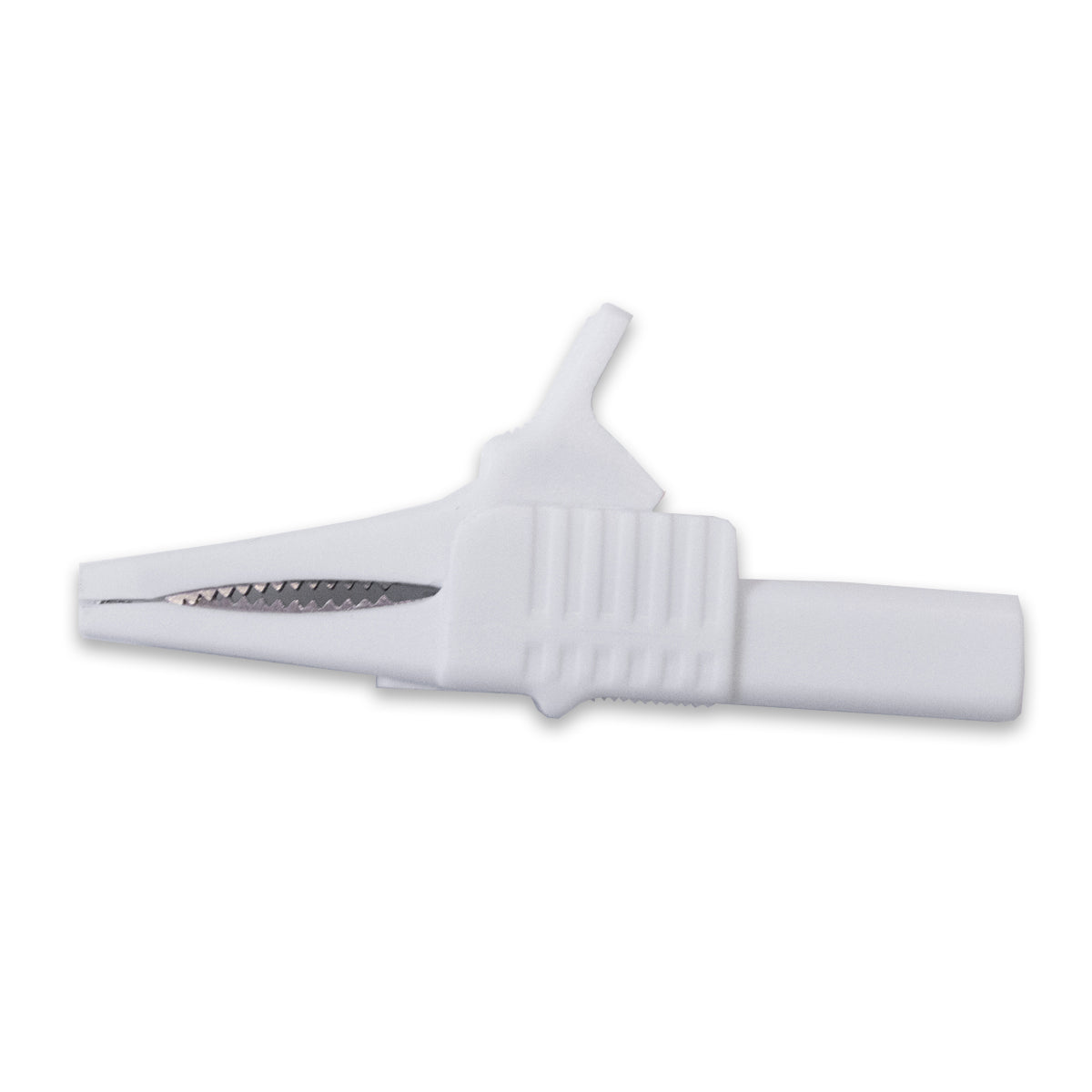 Fully Insulated Alligator Test Clip, Model TW-76-0, White, Mueller Electric compatible for electrical testing