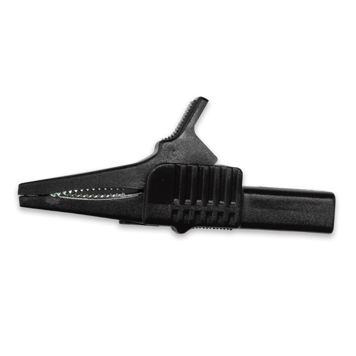 Fully Insulated Alligator Test Clip, Model TW-76-1, Black, Mueller Electric compatible for electrical testing