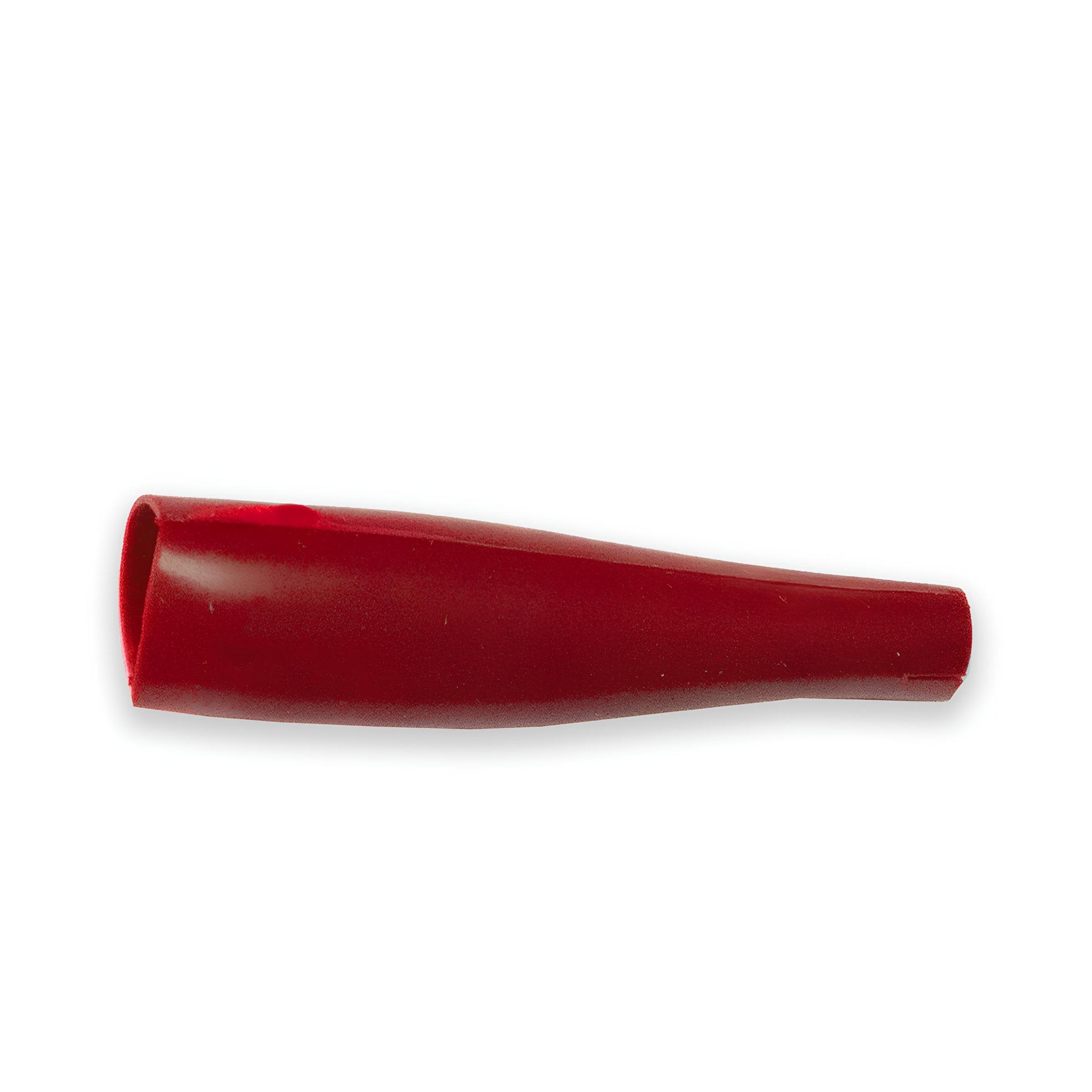 Flexible PVC insulator for TW-81 Series alligator test clips, compatible with Mueller BU-70 Series clips, red color