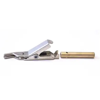 TeleWire Technology TW-9100-GM nickel silver telecom clip, compatible replacement for Mueller JP-8099-TJ
