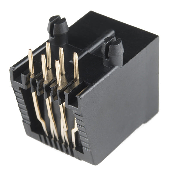 RJ11 jack connector without transformer - No LEDs - Second View