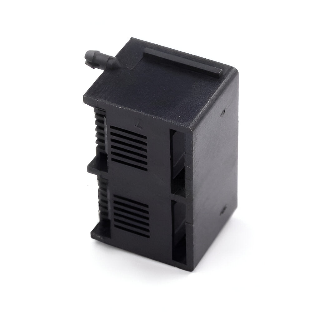 1x2 Low-Profile RJ11 jack connector No transformer tab Up - No LEDs - Third View