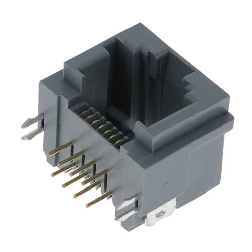 RJ45 jack connector No transformer tab Up - No LEDs - Second View