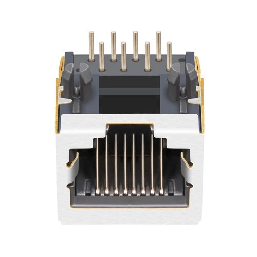 RJ45 jack connector without transformer Tab Down - No LEDs - Second View