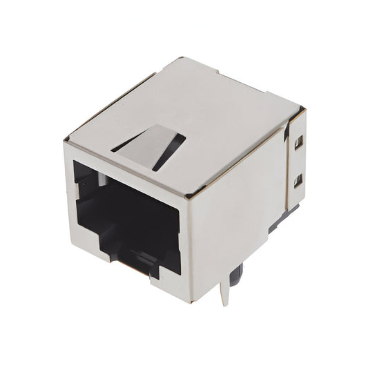 RJ45 jack connector without transformer tab down - No LEDs - Main View