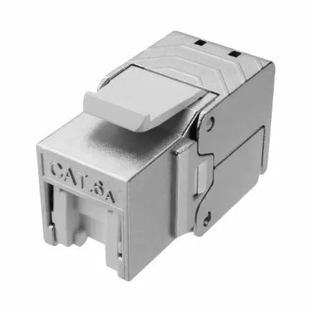 Toolless 180 Degree CAT6A STP Keystone Jack - TWKS6A-B02-11123 - Main View