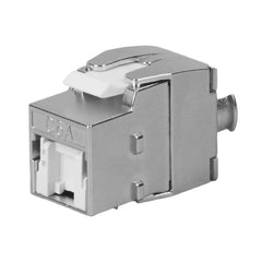 TWKS6A-B02-11127, Toolless 180 Degree Cat6A STP Slim Keystone Jack with Shutter