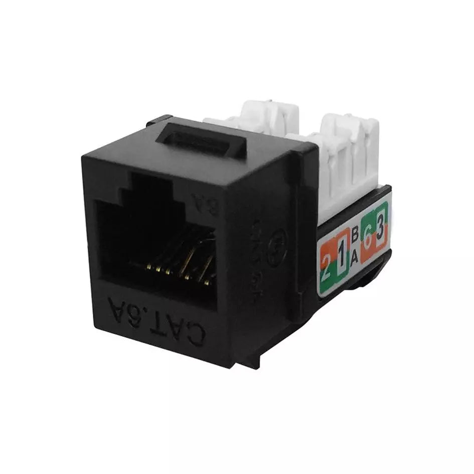110 Punch Down 90 Degree Cat6A UTP Keystone Jack - TWKS6A-B02-11135J - Main View