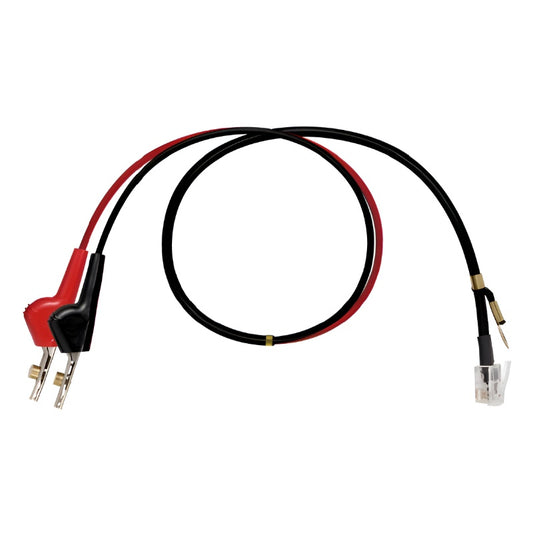 Braided ABN and piercing pin to RJ11 6P4C test lead with ring terminal, Model TWT227004B