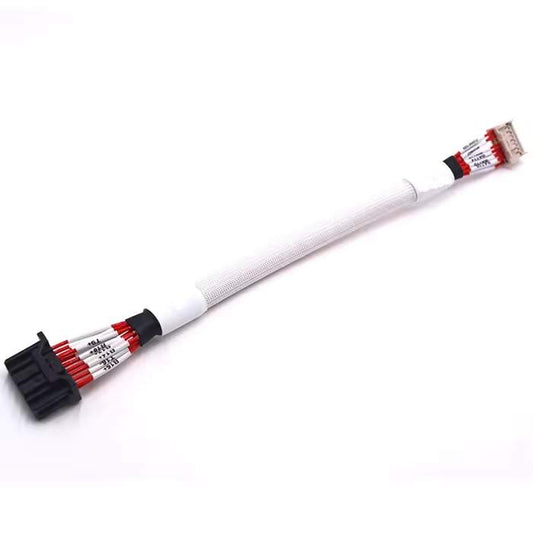 Compact PH2.0 connector with UL1332 high-temperature red and black wiring for internal battery connection.