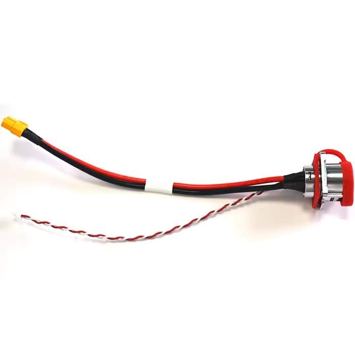 Custom XT30 to GX16 aviation connector wire harness made in Taiwan.