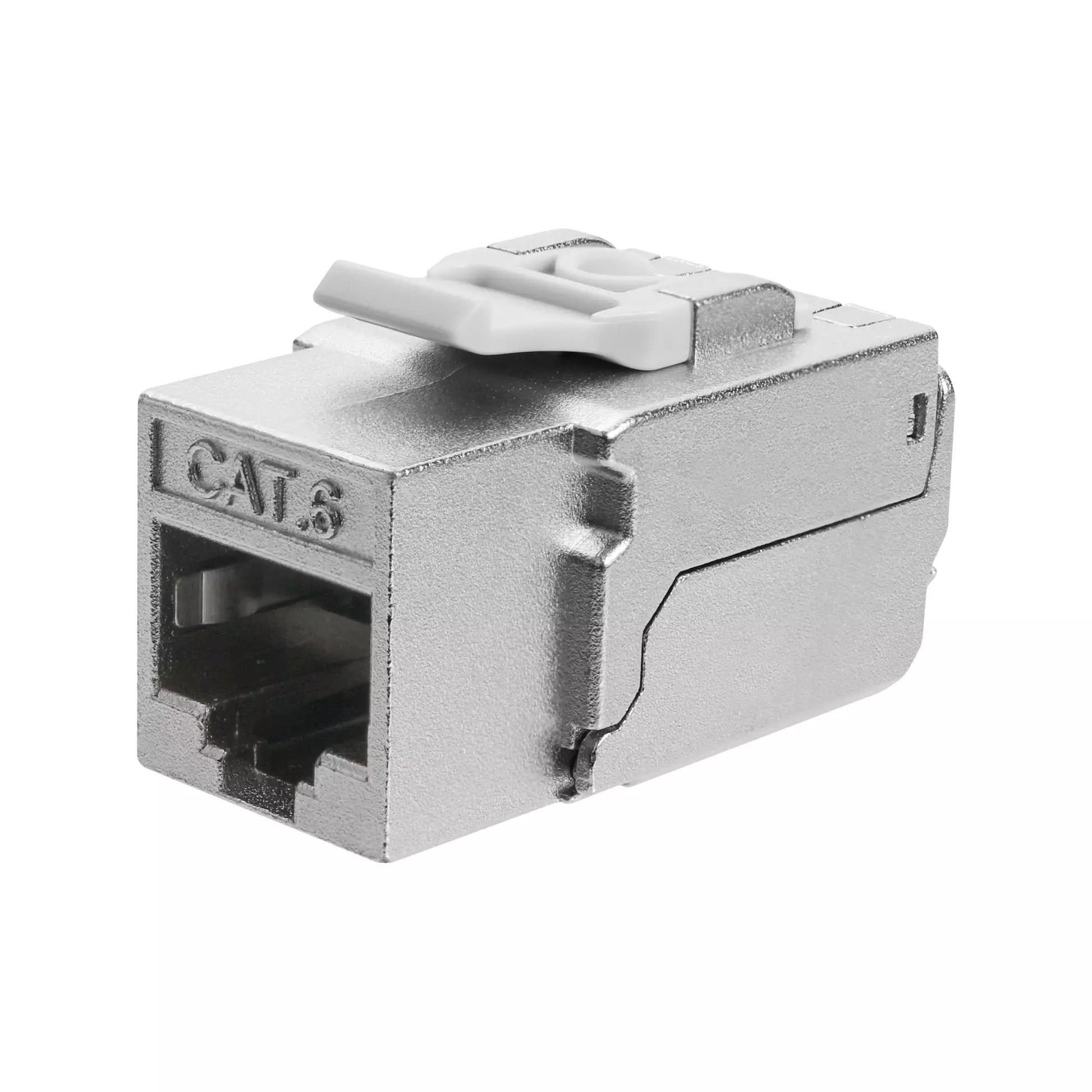 Toolless 180 Degree CAT6A STP Keystone Jack - Taiwan Manufactured - Main View