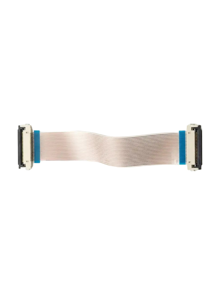 Flex cable with ZIF connectors on a white background