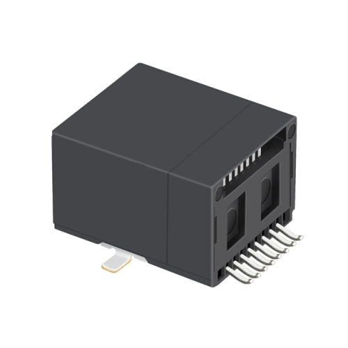 RJ45 Modular Jack Connector without Transformer Tab Down - TWE029NNL - Third View