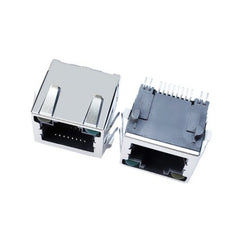 TWE085421925S4L3H, SMT RJ45 without Transformer Tab Up with Yellow/ Green Led