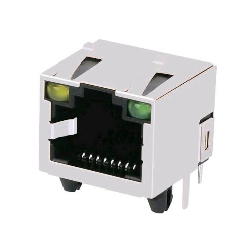 RJ45 Modular Jack Connector without Transformer Tab Up - TWE212AGNL2 - Main View