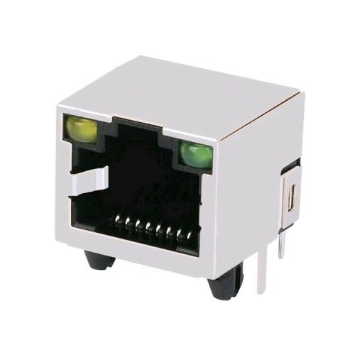 RJ45 Modular Jack Connector without Transformer Tab Up - TWE212BGNL - Main View