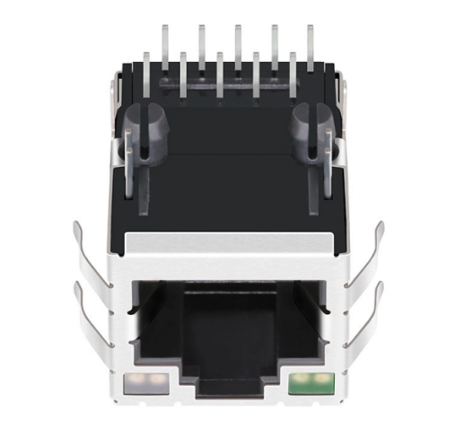 TW27413A41NL, 1000 Base RJ45 with Transformer Tab Up with Green/ Green&Yellow Led - TeleWire Technology