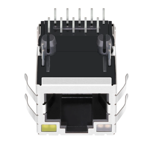 TW27425A38NL, 1000 Base Gigabit RJ45 with Transformer Tab Up with Green&Orange/ Yellow Led - TeleWire Technology