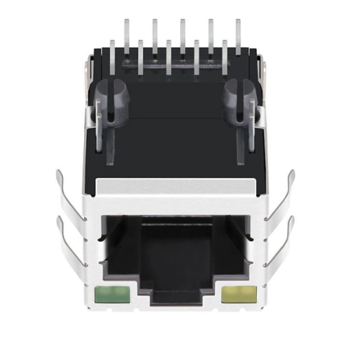 TW27575ADNL, 1000 Base Gigabit RJ45 with Transformer Tab Down with Yellow/ Green Led - TeleWire Technology
