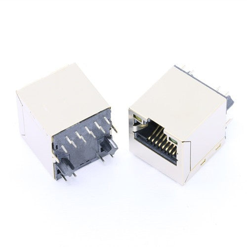 TWDT1719BANL, 2.5G Base Vertical RJ45 with Transformer Tab Up with Yellow/ Green Led - TeleWire Technology