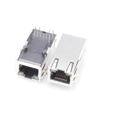 TW1K0547AHNL, 10G Base Ethernet RJ45 MagJack Tab Up with Green/Yellow Led - TeleWire Technology