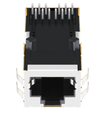 TW1K0772CNL, 10G Base Ethernet RJ45 MagJack Tab Up without Led - TeleWire Technology