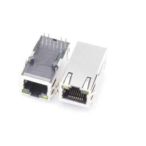 TW1K0772AGNL, 10G Base RJ45 with Transformer Tab Up with Yellow/ Green Led - TeleWire Technology