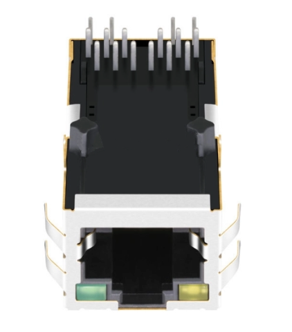 TW1K0772AGNL, 10G Base RJ45 with Transformer Tab Up with Yellow/ Green Led - TeleWire Technology