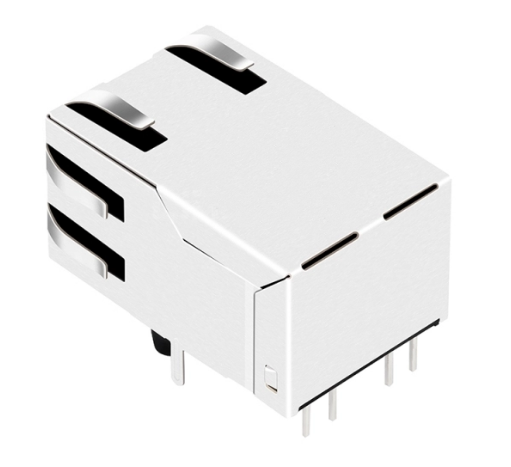 TW1K0772AHNL, 10G Base Ethernet RJ45 MagJack Tab Up with Green/Yellow Led - TeleWire Technology